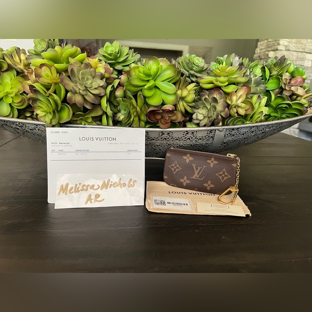 Louis Vuitton Brown Monogram Key Pouch